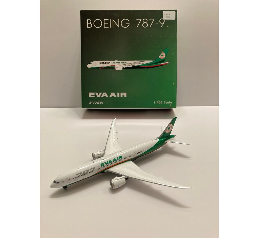 B787-9 Dreamliner EVA Air New Livery 2018 787 Large Titles B-17881 1:400**Collection sale