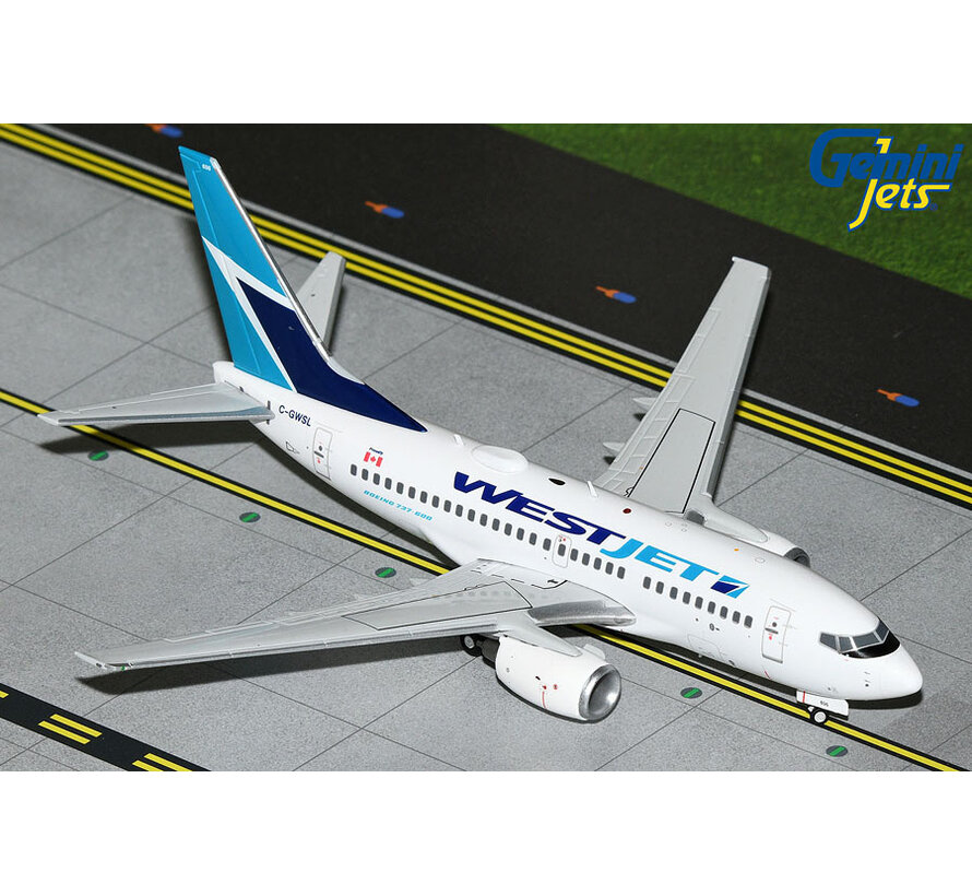 B737-600 WestJet Airlines C-GWSL 1:200 with stand