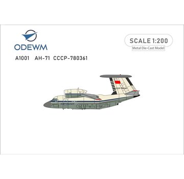 InFlight ODEWM Antonov An71 MADCAP AWACS Soviet USSR Aeroflot CCCP-780361 1:200 (No stand)  *Pre-Order