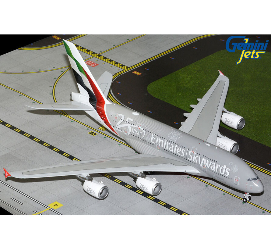 A380-800 Emirates Skywards 25 Year Silver Anniversary A6-EUE 1:200 *New Arrival