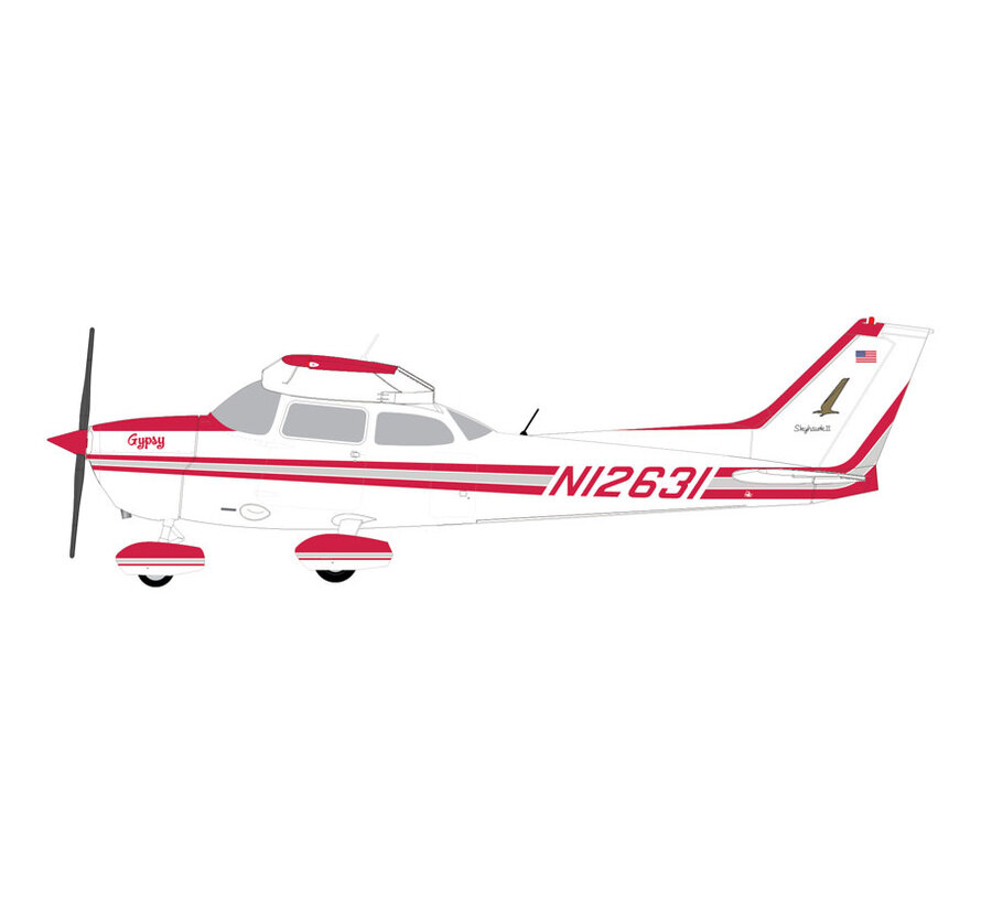Cessna 172S Private N12631 'Gypsy' red markings Sporty's edition 1:72 +New arrival+