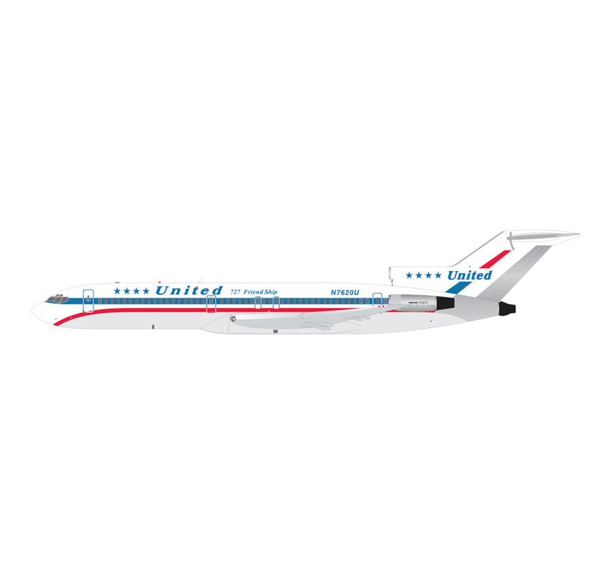 B727-200 United Airlines  N7620U stars & bars "Friend Ship" livery 1:400 * Pre-Order