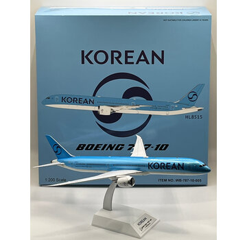 InFlight B787-10 Dreamliner Korean Air new livery 2025 HL8515 1:200 +New Arrival+