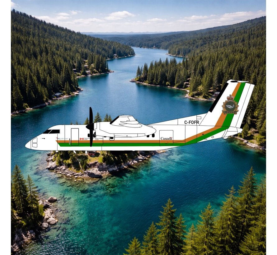 dash-8-100 Department Of Fisheries Canada C-FOFR 1:200  +PRE-ORDER+