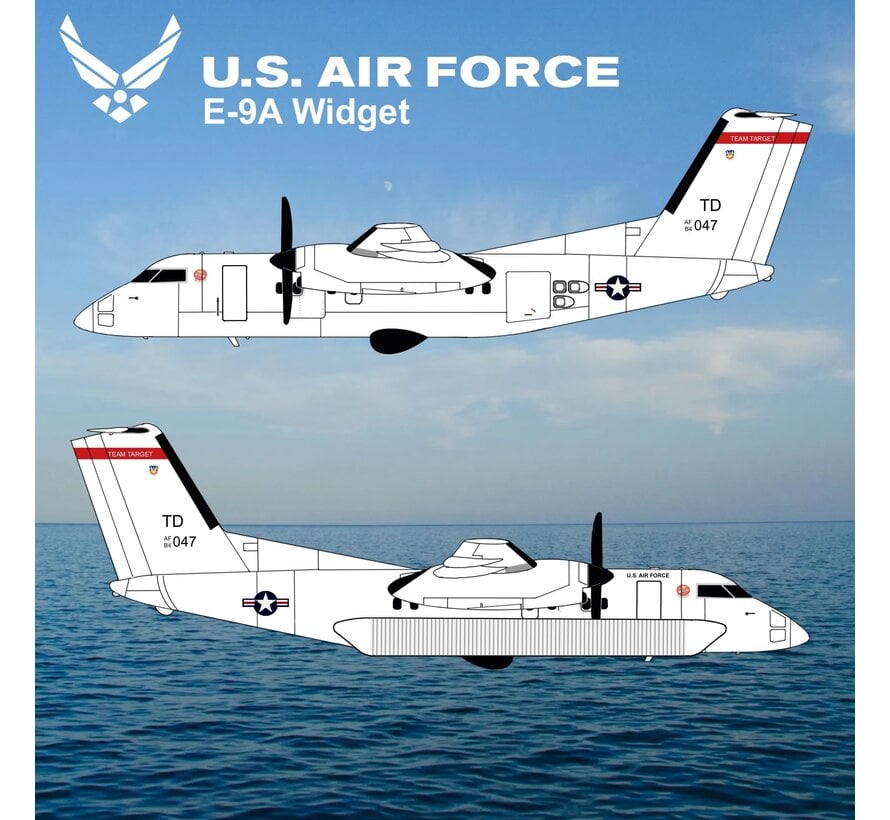 E9 Widget (dash-8-100) US Air Force USAF TD 84-0047 1:200  +PRE-ORDER+