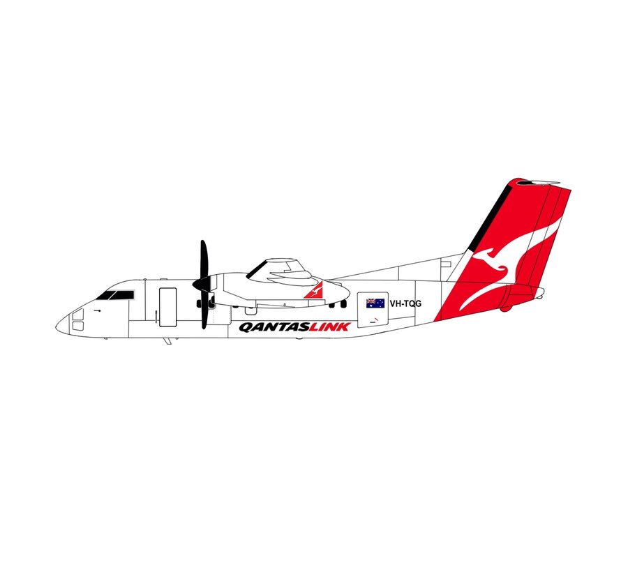 dash-8-200 Qantaslink VH-TQG 1:400  +New Arrival+