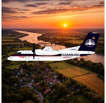 3D Design Deck dash-8-100 Hamburg Airlines D-BOBY 1:400  +PRE-ORDER+