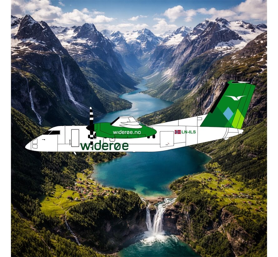 dash-8-100 Widerøe LN-ILS 1:400  +PRE-ORDER+