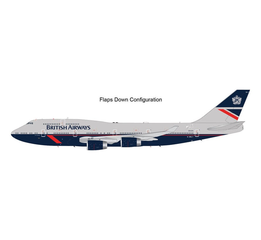 B747-400 British Airways Landor Retro G-BNLY 1:200  FLAPS **Collection sale [paint chip]