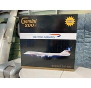 Gemini Jets B747-400 British Airways Landor Retro G-BNLY 1:200  FLAPS **Collection sale [paint chip]