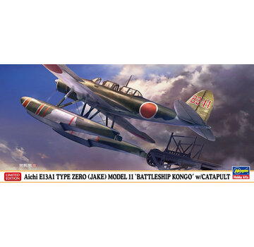 Hasegawa Aichi E13A1 Type Zero (Jake) Model 11 'Battleship Kongo' w/Catapult 1:72