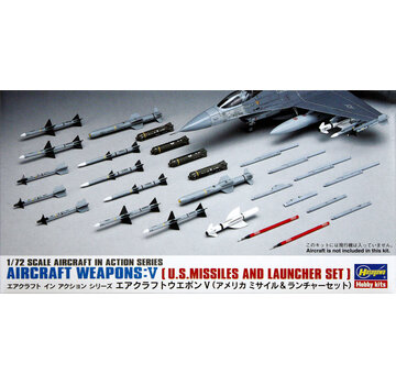 Hasegawa Aircraft Weapons set V: US missiles & launchers 1:72 [X72-9]