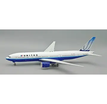 InFlight B777-200ER United Airlines blue tulip livery N220UA 1:200 +New arrival+