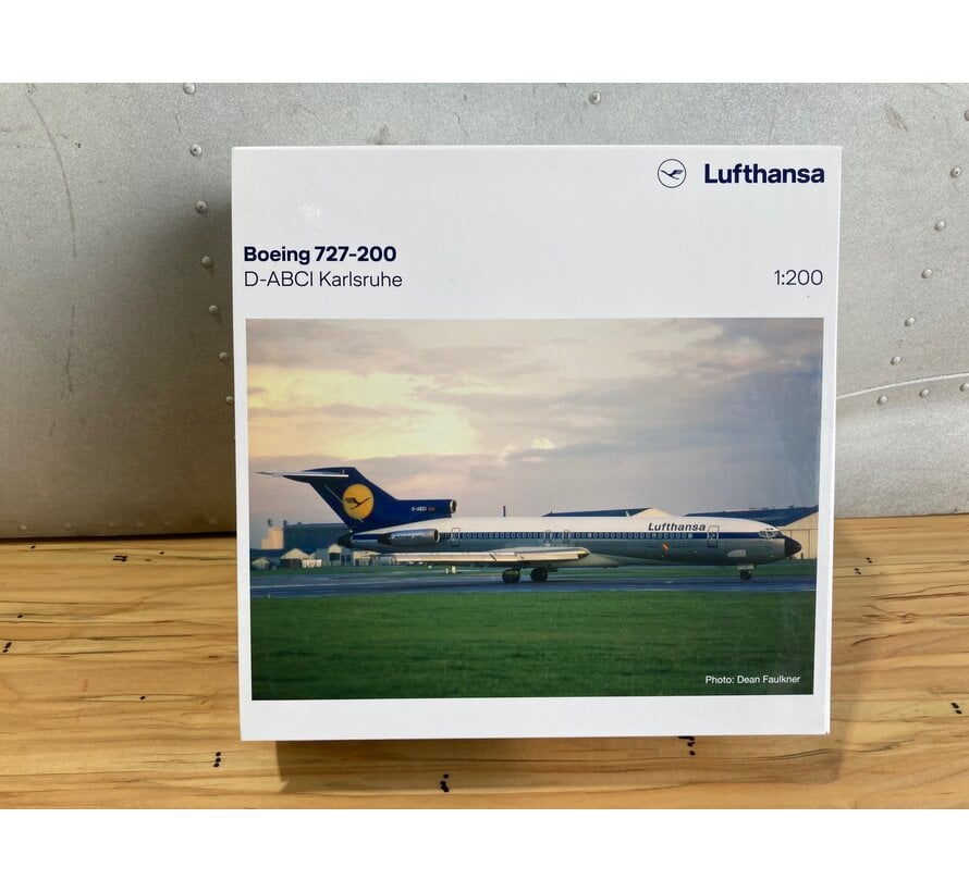 B727-200 Lufthansa D-ABCI 'Karlsruhe' 1:200 [diecast] **Collection sale**