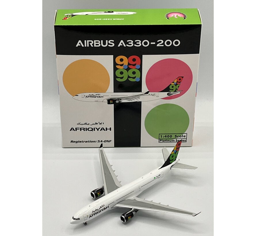 A330-200 Afriqiyah green Libyan flag 5A-ONF 1:400 +New arrival+