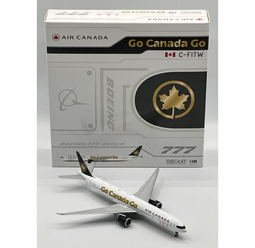 JC Wings B777-300ER Air Canada GO CANADA GO C-FITW 1:400 flaps down +New arrival+