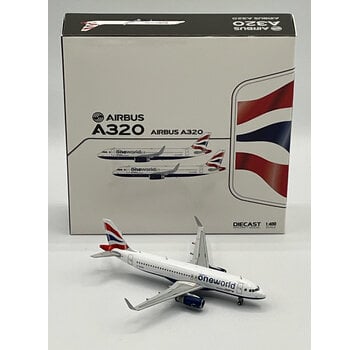 JC Wings A320S British Airways Union Oneworld G-EUYR 1:400 sharklets +New arrival+
