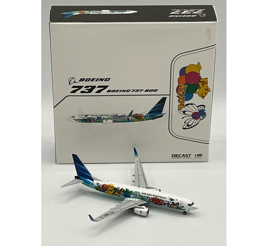 B737-800W Garuda Indonesia Pokemon PK-GMU 1:400 winglets +New Arrival+