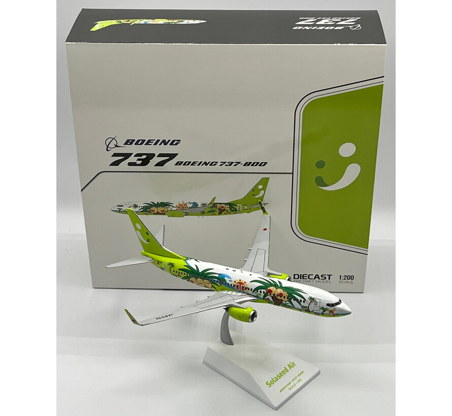 B737-800W Solaseed Air Nassy Jet Miyazaki JA803X 1:200 winglets +New Arrival+