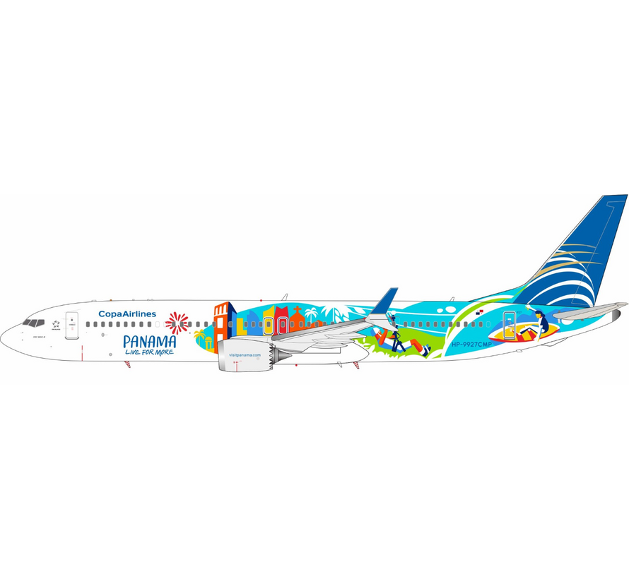 B737-9 MAX Copa Airlines Panama Live For More HP-9927CMP 1:200 +pre-order+