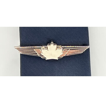 avworld.ca Tie Bar Canadian Wings Silver Plate
