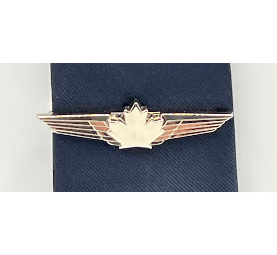 Tie Bar Canadian Wings Silver Plate