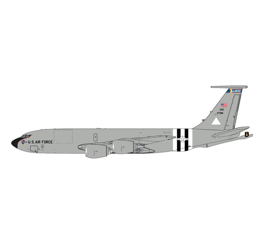 KC135R U.S. Air Force Illinois Air National Guard ANG D-Day livery 63-7981 1:400 +New Arrival+