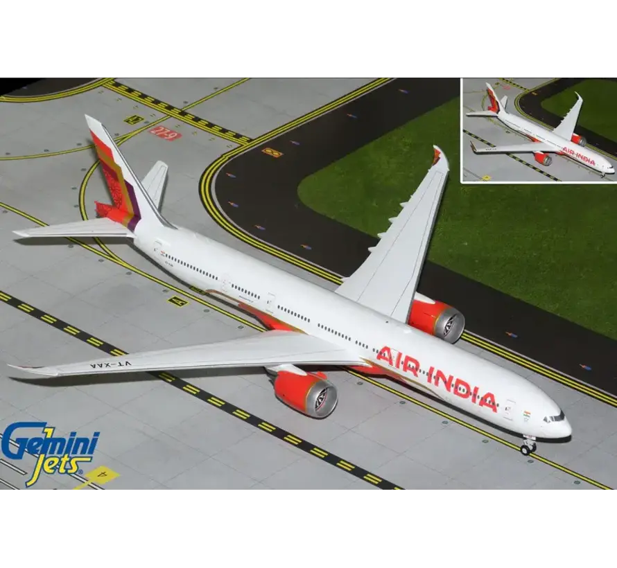 B777-9 Air India new livery 2023 VT-XAA 1:200 with optional folded wingtips +new arrival+