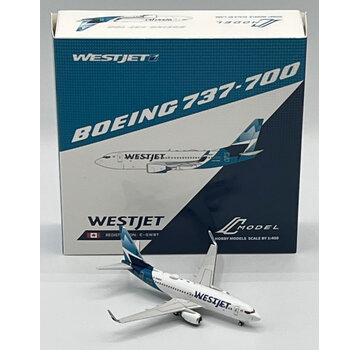 C Models B737-700W WestJet Airlines new livery C-GWBT 1:400 winglets +New Arrival+