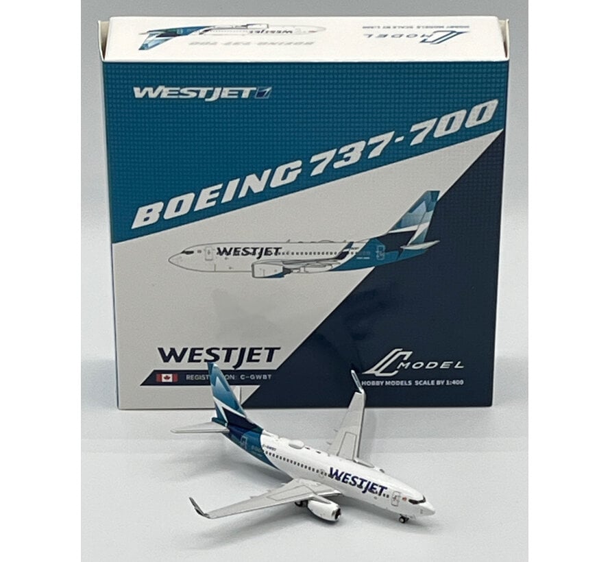 B737-700W WestJet Airlines new livery C-GWBT 1:400 winglets +New Arrival+