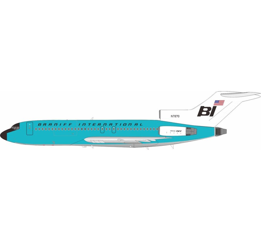 B727-100 Braniff International Turquoise N7270 1:200 +pre-order+