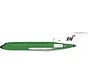 B727-100 Braniff International Panagra Green N7296 1:200 +pre-order+