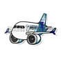 Sticker Westjet B737 Die Cut 3.9"