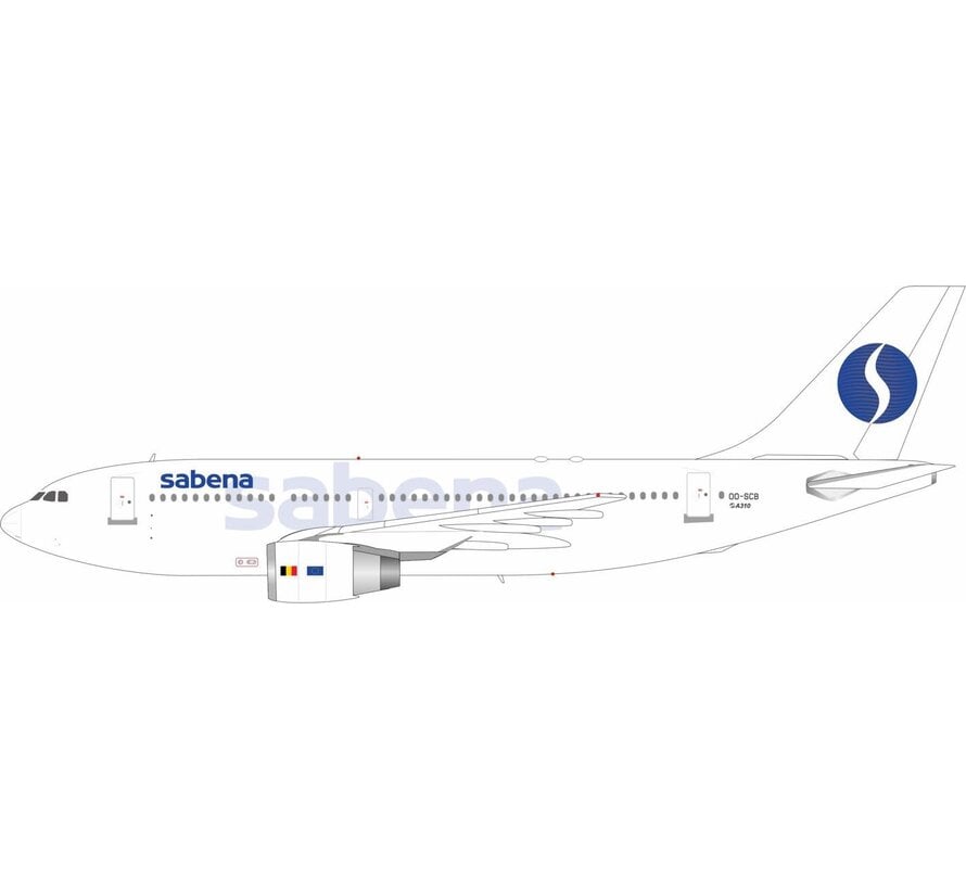 A310-200 Sabena final livery OO-SCB 1:200 +PRE-ORDER+