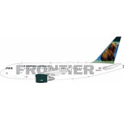 InFlight A318 Frontier Airlines Griswald the Bear tail N801FR 1:200 +PRE-ORDER+
