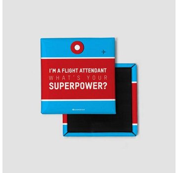 Airportag I'm a Flight Attendant: What's Your Superpower? Magnet