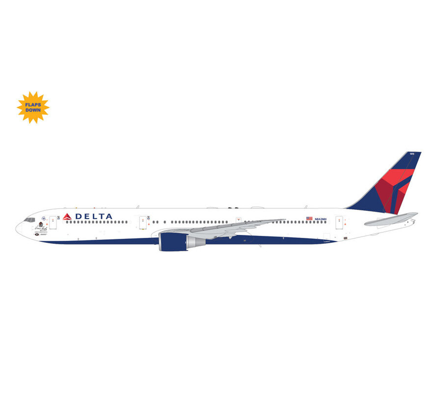 B767-400ER Delta Air Lines N842MH "V. Dooley" flaps dn, **NEW MOULD!** 1:200 *Pre-Order