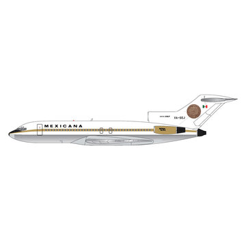 Gemini Jets B727-100 Mexicana XA-SEJ "Azteca de Oro," polished belly 1:400 *Pre-Order