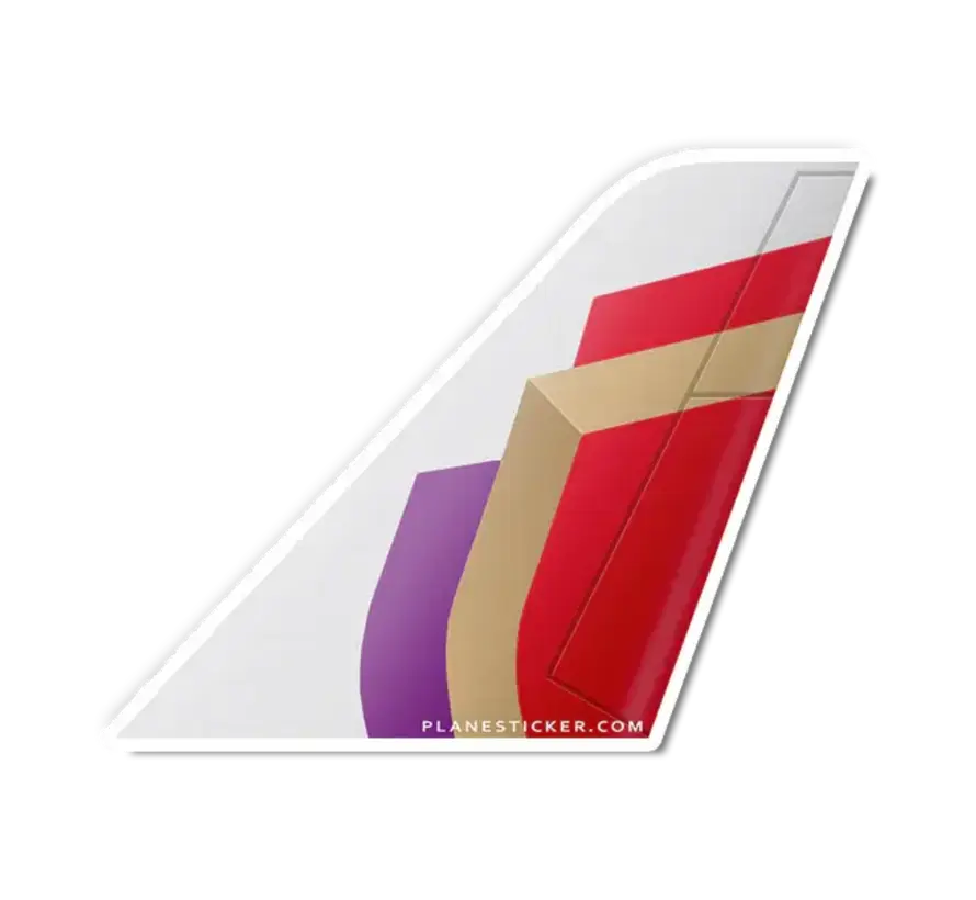 Sticker Air India Tail New Colours