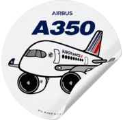 Plane Sticker Sticker A350 Air France Round