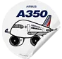 Sticker A350 Air France Round