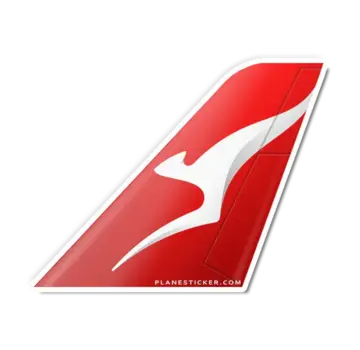 Plane Sticker Sticker Qantas Airlines Tail