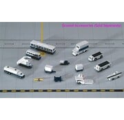Gemini Jets Ground Accessories 14 Pc 1:400 Bus, Airstairs, etc.