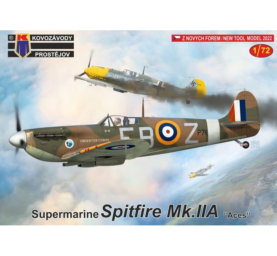 Spitfire Mk.IIA 'Aces' re-tooled kit 1:72