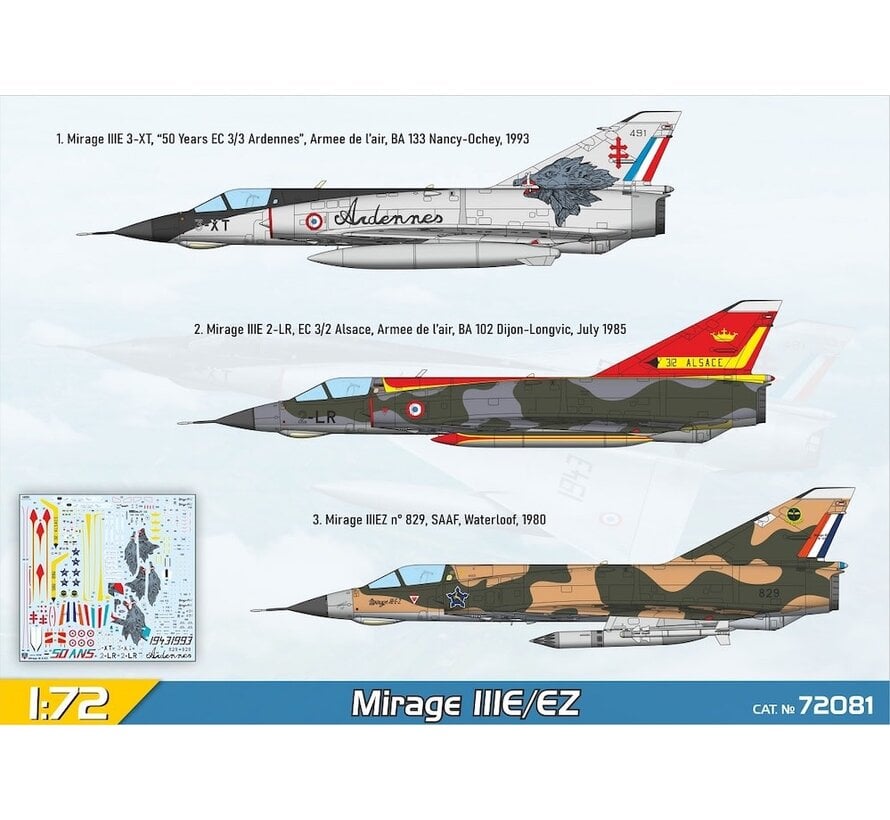 MODELSVIT Mirage IIIE/EZ fighter-bomber 1:72 New 2026