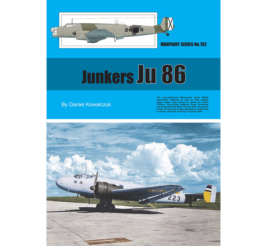 Junkers Ju86: Warpaint #152 softcover +New Arrival+