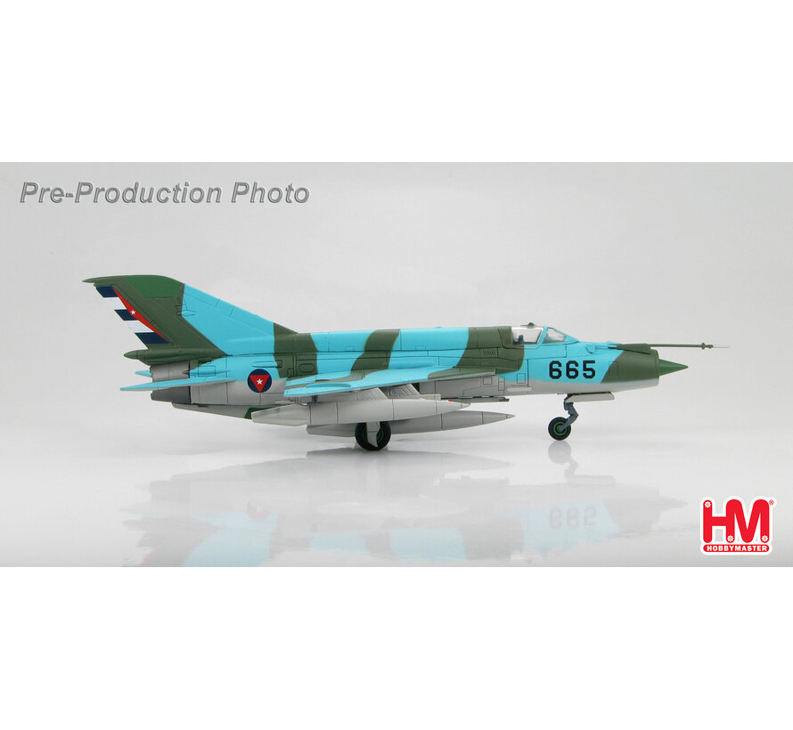 Mig21MF 665 Brigada de Guardia, Cuban Air Force 1993 1:72**Collection sale**