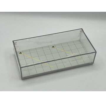 Aero Displays Acrylic Display Case with Diorama Base R Angle Offstands 1:400 8" x 4" x 2" inches
