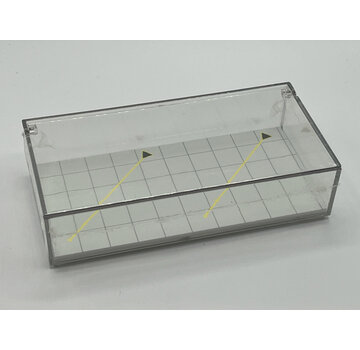 Aero Displays Acrylic Display Case with Diorama Base L Angle Offstands 1:400 8" x 4" x 2" inches
