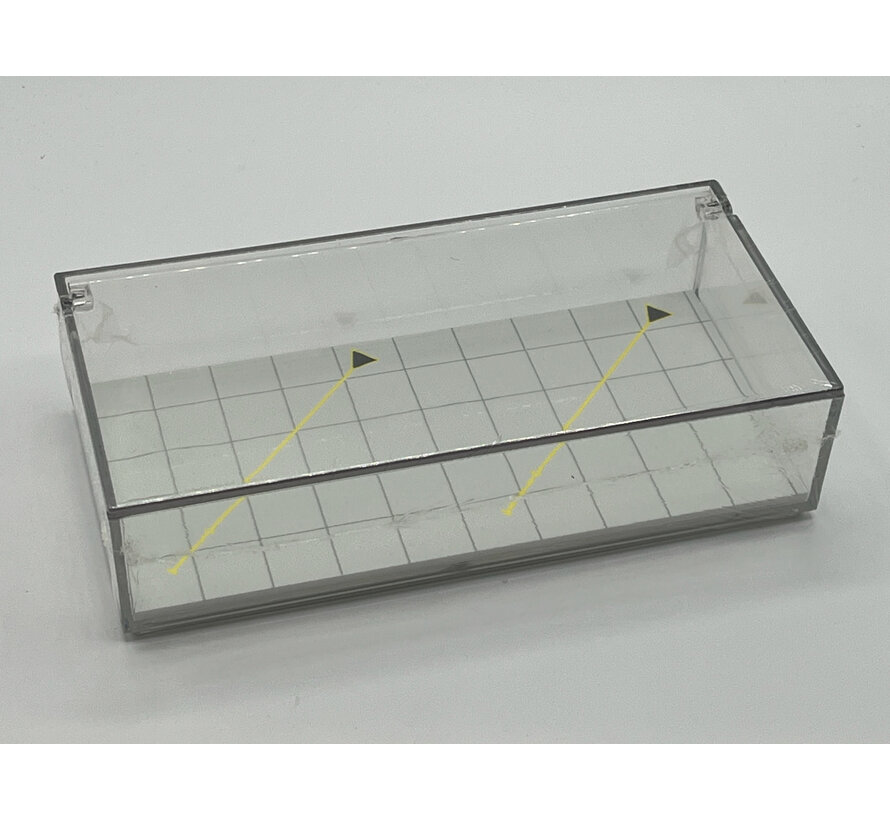 Acrylic Display Case with Diorama Base L Angle Offstands 1:400 8" x 4" x 2" inches